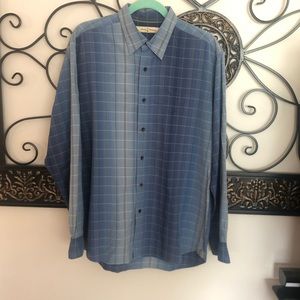 Tommy Bahama ombré silk button down